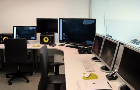Un dels nous mòduls del Centre Audiovisual de Granollers. Foto: Aj. Granollers